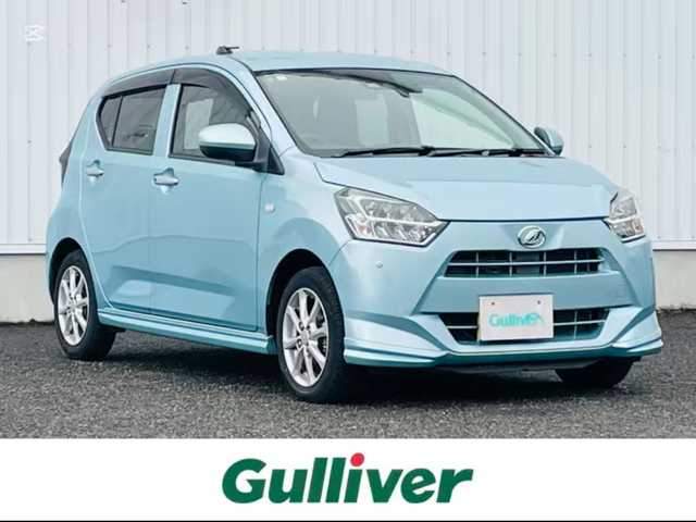 ダイハツ ミラ イース G SAⅢ 熊本県 2017(平29)年 3.1万km スカイブルーメタリック 純正ナビ/・AM/FM/CD/DVD/SD/iPod/BT/・フルセグTV/バックカメラ/横滑り防止機能/衝突被害軽減システム/アイドリングストップ/レーンキープアシスト/オートマチックハイビーム/前後コーナーセンサー/オートライト/・LEDライト/・ヘッドライトレベライザー/D/N席シートヒーター/前方ドライブレコーダー/ETC/電動格納ミラー/ドアバイザー/純正フロアマット/純正アルミホイール/スマートキー/・スペアキー