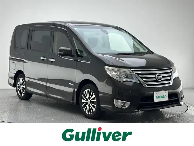 日産 セレナ ハイウェイS S HV Aセーフ 兵庫県 2015(平27)年 7.1万km タイガーアイブラウン ・純正SDナビ/・全方位カメラ/・前方ドライブレコーダー/・ビルドインETC/・両側パワースライドドア/・前後コーナーセンサー/・オートライト/・LEDヘッドライト/・衝突軽減ブレーキ/・レーンキープアシスト/・オートクルーズコントロール/・純正16インチアルミホイール/・スマートキー/・スペアキー1本/・プッシュスタート