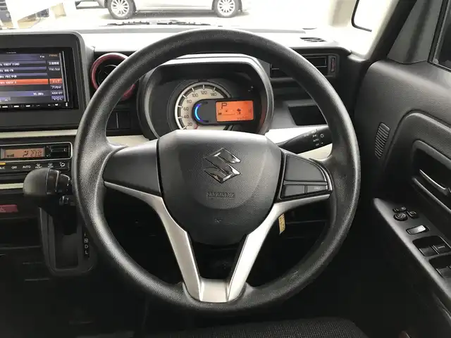 スズキ スペーシア HYBRID G 富山県 2019(令1)年 4.6万km アーバンブラウンパールメタリック 社外ナビ/ワンセグTV/Bluetooth/衝突被害軽減ブレーキ/コーナーセンサー/レーンキープアシスト/横滑り防止装置/プッシュスタート/スマートキー/スペアキー１本/両側スライドドア/ヘッドライトレベライザー/ベンチシート/電動格納ミラー