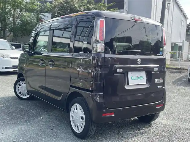 スズキ スペーシア HYBRID G 熊本県 2019(令1)年 4.6万km アーバンブラウンパールメタリック デュアルセンサーブレーキサポート/レーンキープアシスト/プッシュスタート/社外ナビ/（CD・ワンセグTV・BTオーディオ）/オートライト/純正フロアマット/純正ドアバイザー/新車保証書/取扱説明書/スマートスペアキー×1本