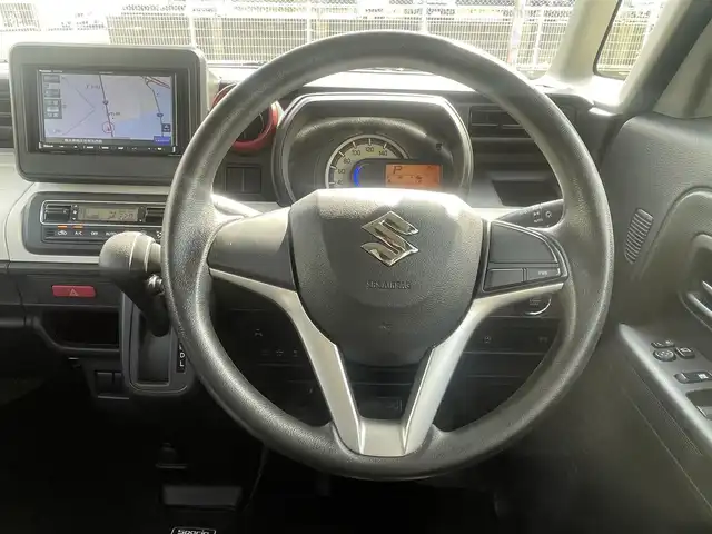 スズキ スペーシア HYBRID G 熊本県 2019(令1)年 4.6万km アーバンブラウンパールメタリック デュアルセンサーブレーキサポート/レーンキープアシスト/プッシュスタート/社外ナビ/（CD・ワンセグTV・BTオーディオ）/オートライト/純正フロアマット/純正ドアバイザー/新車保証書/取扱説明書/スマートスペアキー×1本