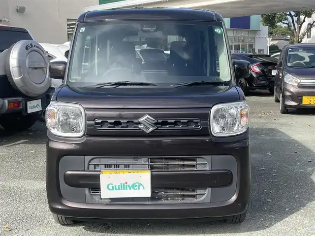 スズキ スペーシア HYBRID G 熊本県 2019(令1)年 4.6万km アーバンブラウンパールメタリック デュアルセンサーブレーキサポート/レーンキープアシスト/プッシュスタート/社外ナビ/（CD・ワンセグTV・BTオーディオ）/オートライト/純正フロアマット/純正ドアバイザー/新車保証書/取扱説明書/スマートスペアキー×1本