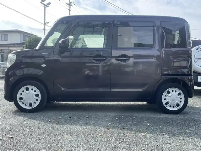 スズキ スペーシア HYBRID G 熊本県 2019(令1)年 4.6万km アーバンブラウンパールメタリック デュアルセンサーブレーキサポート/レーンキープアシスト/プッシュスタート/社外ナビ/（CD・ワンセグTV・BTオーディオ）/オートライト/純正フロアマット/純正ドアバイザー/新車保証書/取扱説明書/スマートスペアキー×1本