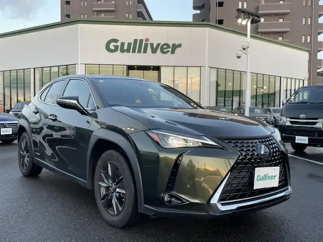 レクサス ＵＸ 250h バージョンC 長崎県 2021(令3)年 3.7万km テレーンカーキマイカM レクサスセーフティシステム/純正ナビ/（フルセグ・DVD・SD・BT・ミラキャスト・USB)/合皮レザーシート/運転席シートメモリー/パドルシフト/オートライト/LEDヘッドライト/ステアリングスイッチ/ステアリングヒーター/前席パワーシート/前席シートヒーター/ドライブレコーダー/ETC2.0/バックカメラ/レーダークルーズコントロール/レーンキープアシスト/クリアランスソナー/スペアキー