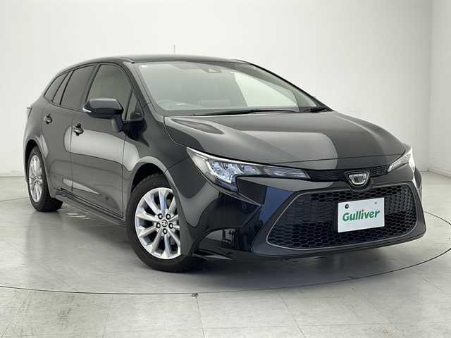 トヨタ カローラツーリング S 千葉県 2020(令2)年 3.5万km ブラックマイカ 純正ナビ/トヨタセーフティセンス/ブラインドスポットモニター/レーントレーシングアシスト/プリクラッシュセーフティ/リヤクロストラフィックアラート/パーキングサポートブレーキ/ロードサインアシスト/オートハイビーム/ステアリングヒーター/ステアリングスイッチ/シートヒーター/ビルトインETC/バックカメラ/電動パーキングブレーキ/オートホールド/オートライト/純正フロアマット/前後ドライブレコーダー/サマータイヤ車載