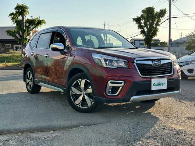 スバル フォレスター ハイブリッド アドバンス 福岡県 2019(平31)年 6.6万km クリムゾンレッドP 純正8型SDナビ(フルセグTV/DVD/CD/BT)/バックモニター/アイサイト/レーダークルコン/シートヒーター/ハンドルヒーター/USBポート/純正LEDヘッドライト/純正18インチアルミホイール/純正フロアマット/プッシュスタート/スマートキー