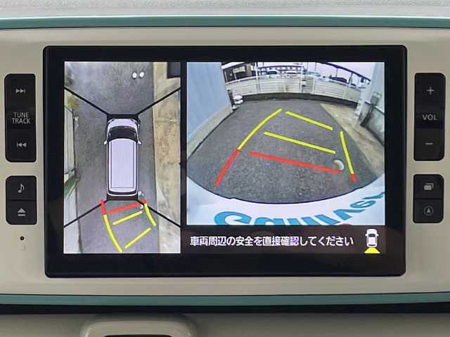 ダイハツ ムーヴ キャンバス G メイクアップ VS SAⅢ 滋賀県 2021(令3)年 1.1万km パールホワイトⅢ/ファインミントメタリック 2トーン 純正8インチメーカーナビ/(AM/FM/CD/DVD/iPod/SD/フルセグTV)/パノラマモニター/コーナーセンサー/シートヒーター/両側パワースライドドア/ETC/ドライブレコーダー/スマートアシスト/オートマチックハイビーム/オートライト/ステアリングスイッチ/横滑り防止装置/アイドリングストップ/プッシュスタート/純正フロアマット/電格ミラー/スマートキー/スペアキー