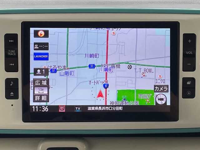 ダイハツ ムーヴ キャンバス G メイクアップ VS SAⅢ 滋賀県 2021(令3)年 1.1万km パールホワイトⅢ/ファインミントメタリック 2トーン 純正8インチメーカーナビ/(AM/FM/CD/DVD/iPod/SD/フルセグTV)/パノラマモニター/コーナーセンサー/シートヒーター/両側パワースライドドア/ETC/ドライブレコーダー/スマートアシスト/オートマチックハイビーム/オートライト/ステアリングスイッチ/横滑り防止装置/アイドリングストップ/プッシュスタート/純正フロアマット/電格ミラー/スマートキー/スペアキー