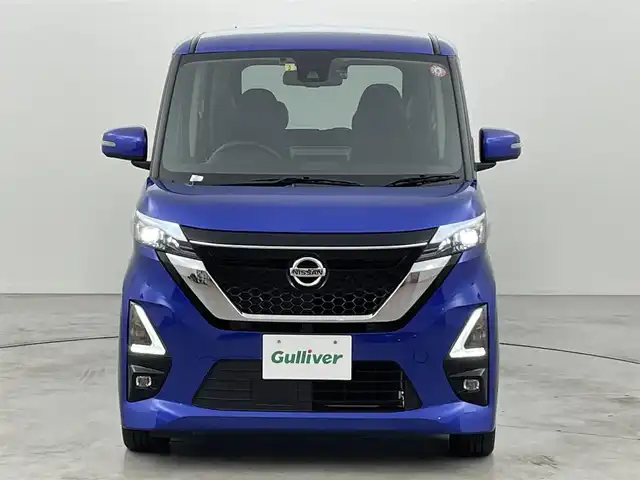 日産 ルークス HWS Gターボ プロパイロットED 福岡県 2021(令3)年 1.2万km アトランティックブルー 純正９型ナビ（フルセグＴＶ）　/全方位カメラ　/前方ドライブレコーダー　/ＥＴＣ　/ＡＣＣ　/プロパイロット　/コーナーセンサー　/エマージェンシーブレーキ　/レーンキープ　/両側電動スライドドア　/純正１５インチＡＷ