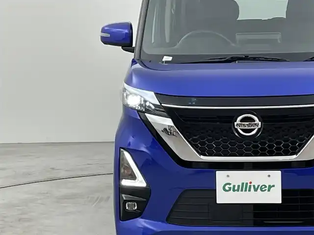 日産 ルークス HWS Gターボ プロパイロットED 福岡県 2021(令3)年 1.2万km アトランティックブルー 純正９型ナビ（フルセグＴＶ）　/全方位カメラ　/前方ドライブレコーダー　/ＥＴＣ　/ＡＣＣ　/プロパイロット　/コーナーセンサー　/エマージェンシーブレーキ　/レーンキープ　/両側電動スライドドア　/純正１５インチＡＷ