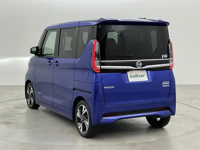 日産 ルークス HWS Gターボ プロパイロットED 福岡県 2021(令3)年 1.2万km アトランティックブルー 純正９型ナビ（フルセグＴＶ）　/全方位カメラ　/前方ドライブレコーダー　/ＥＴＣ　/ＡＣＣ　/プロパイロット　/コーナーセンサー　/エマージェンシーブレーキ　/レーンキープ　/両側電動スライドドア　/純正１５インチＡＷ