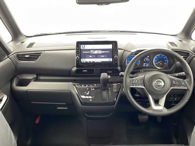 日産 ルークス HWS Gターボ プロパイロットED 千葉県 2021(令3)年 1.2万km アトランティックブルー プロパイロット/（衝突軽減ブレーキ　レーンキープアシスト　レーダークルーズコントロール　オートブレーキホールド）/純正SDナビ/（フルセグ/Bluetooth/CD/DVD/FM/AM）/全方位カメラ/ETC/ドライブレコーダー（前のみ）/アイドリングストップ/両側パワースライドドア/スマートキー/LEDヘッドライト/フォグライト/W＋サイド＋カーテンエアバッグ/純正15インチアルミホイール