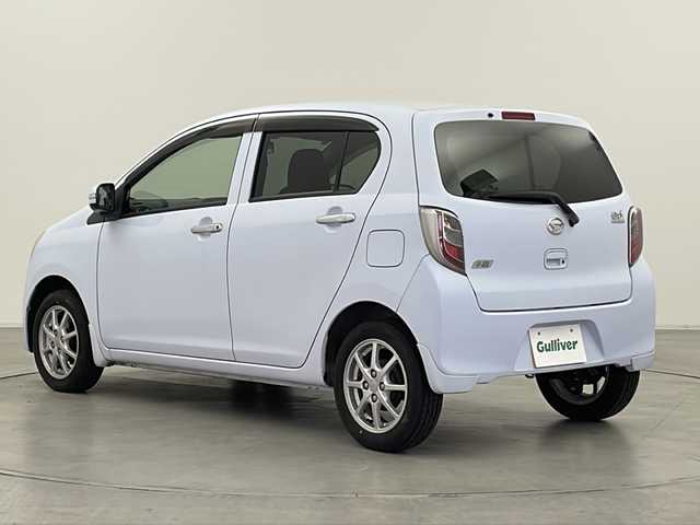ダイハツ ミラ イース G 群馬県 2011(平23)年 3.8万km スカイブルー 雹害車　純正ナビ　ＴＶ　ＡＵＸ　スマートキー　プッシュスタート　アイドリングストップ　革巻きステアリング　純正１４インチアルミホイール　横滑り防止機能　電動格納ミラー　純正ドアバイザー　禁煙車