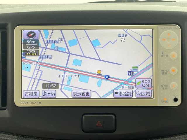 ダイハツ ミラ イース G 群馬県 2011(平23)年 3.8万km スカイブルー 雹害車　純正ナビ　ＴＶ　ＡＵＸ　スマートキー　プッシュスタート　アイドリングストップ　革巻きステアリング　純正１４インチアルミホイール　横滑り防止機能　電動格納ミラー　純正ドアバイザー　禁煙車