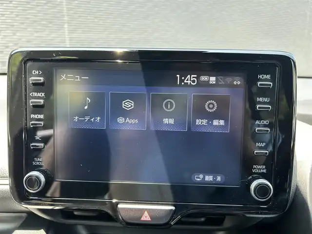 トヨタ ヤリス G 大分県 2023(令5)年 2.2万km ブラック/アバンギャルドブロンズメタリック ワンオーナー/保証書/取扱説明書/スペアキー1本/レーダークルーズコントロール/レーントレーシングアシスト/ブラインドスポットモニター/純正ナビ/バックカメラ/CarPlay/Bluetooth/USB/電動格納ミラー/ドライブモード/オートマチックハイビーム/純正フロアマット