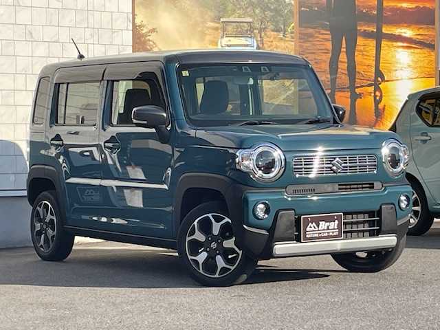 スズキ ハスラー HYBRID X 愛知県 2020(令2)年 2.8万km デニムブルー ガンメタリック 2トーン 衝突軽減ブレーキ /レーンキープアシスト /ナビ・フルセグTV /リアソナー /シートヒーター /LEDヘッドライト /オートライト /アイドリングストップ /プッシュスタート /スマートキー