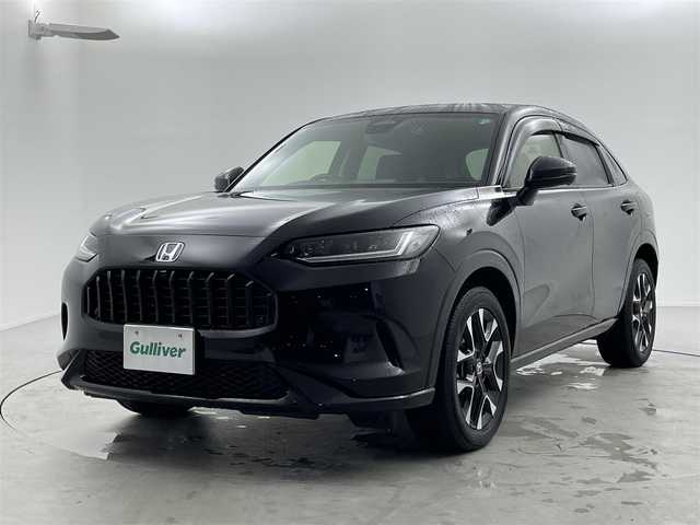 ホンダ ＺＲ－Ｖ ハイブリッド e:HEV Z 福井県 2023(令5)年 1.2万km クリスタルブラックパール ホンダセンシング/・衝突軽減ブレーキ/・車線逸脱警報機能/・クルーズコントロール（追従有）/純正Honda CONNECTディスプレー/【AM/FM/Bluetooth/フルセグTV/USB】/ETC2.0/ワイヤレス充電器/全方位カメラ/本革シート/パワーシート（運転席/助手席）/シートヒーター（運転席/助手席）/BOSEプレミアムサウンドシステム(12スピーカー)/プッシュスタート/スマートキー/スペアキー/オートライト/LEDヘッドライド/ドライブレコーダー