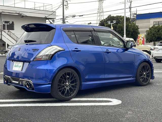 スズキ スイフト スポーツ 東京都 2014(平26)年 13.6万km 青 メモリナビ/バックカメラ/プッシュスタート/エアロパーツ/カラーナンバー：ZRZ（ブーストブルーPM)