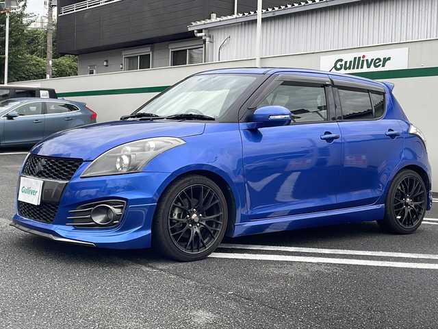 スズキ スイフト スポーツ 東京都 2014(平26)年 13.6万km 青 メモリナビ/バックカメラ/プッシュスタート/エアロパーツ/カラーナンバー：ZRZ（ブーストブルーPM)