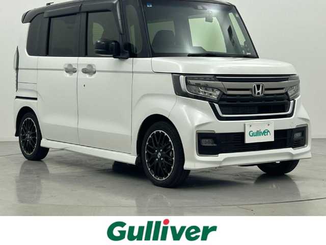 ホンダ Ｎ ＢＯＸ カスタム L ターボ 熊本県 2021(令3)年 3.7万km プラチナホワイトパール ワンオーナー　/社外前後ドライブレコーダー　/バックカメラ　/社外ナビMDV-S708L（CD・DVD・フルセグ・BT・SD・ipod）/USB入力端子/ＥＴＣ　/両側パワースライドドア　/後ろのみコーナーセンサー　/前席シートヒーター　/ホンダセンシング/・衝突軽減ブレーキ/・アダブティブクルーズコントロール/・先行車発進お知らせ機能/・路外逸脱抑制機能/・レーンキープアシスト/・標識認識システム/横滑り防止/電動格納ミラー/パドルシフト/純正フロアマット/純正１５インチAW/オートライト　/ＬＥＤヘッドライト　/フォグライト/スマートキー/プッシュスタート/スペアキー1本/保証書/取扱説明書