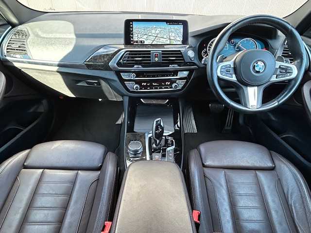 ＢＭＷ Ｘ３ 20d xDrive Mスポーツ 道東・釧路十勝 2018(平30)年 7.7万km ソフィスト・グレー・ブリリアント・エフェクト ４WD/純正HDDナビ/　CD/DVD/BT/USB/フルセグ/360°ビューモニター/ミラーETC/ドライビングアシスト/衝突回避ブレーキ/レーンキーピングアシスト/アクティブクルーズコントロール/パークディスタンスコントロール/パーキングアシスト/茶レザーシート/フロントパワーシート/全席シートヒーター/置くだけ充電/パワーバックドア/純正19インチAW/純正フロアマット