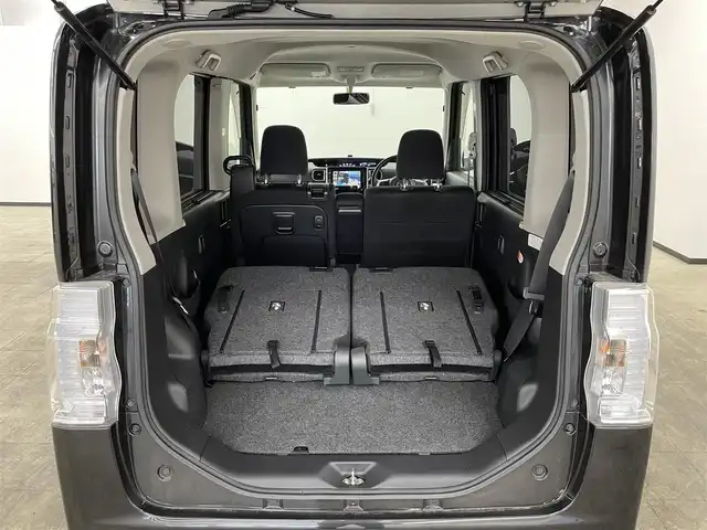 ダイハツ タント カスタム RS SA 長崎県 2014(平26)年 3.2万km ブラックマイカメタリック 純正8インチナビ　（NSZN‐W64DB）/・フルセグTV　CD/DVD/SD/Bluetooth/スマートアシスト/・衝突軽減ブレーキ/・踏み間違い防止装置/バックカメラ/両側パワースライドドア/LEDヘッドライト/フォグランプ/プッシュスタート/スマートキー/アイドリングストップ/横滑り防止装置/ステアリングスイッチ/ETC/後席サンシェード/社外13インチAW/純正フロアマット