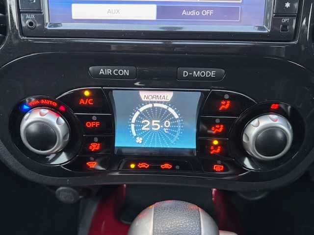 日産 ジューク 15RX アーバンセレクション 宮城県 2013(平25)年 4.3万km パッションレッド 登録時走行距離42485km/純正ナビ/DVD・CD・USB・iPod・VTR・Bluetooth・TV・AM・FM/プッシュスタート/スマートキー/AC/スペアキー有/バックカメラ/フルフラットシート/純正フロアマット/ABS/横滑り防止装置/盗難防止装置/オートライト/フォグランプ/電動格納ミラー