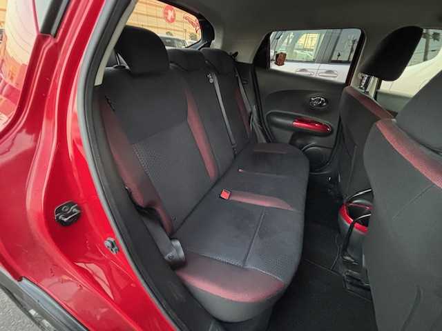 日産 ジューク 15RX アーバンセレクション 宮城県 2013(平25)年 4.3万km パッションレッド 登録時走行距離42485km/純正ナビ/DVD・CD・USB・iPod・VTR・Bluetooth・TV・AM・FM/プッシュスタート/スマートキー/AC/スペアキー有/バックカメラ/フルフラットシート/純正フロアマット/ABS/横滑り防止装置/盗難防止装置/オートライト/フォグランプ/電動格納ミラー