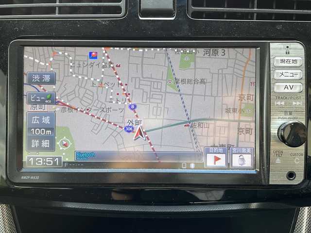 ダイハツ ムーヴ カスタム X 滋賀県 2013(平25)年 7.6万km アーバンナイトブルークリスタルメタリック ワンオーナー/純正メモリナビ/バックカメラ/ウィンカーミラー/プッシュスタート/ETC/AM/FM/CD/DVD/Bluetooth/スペアキー（板キー）/純正アルミ付きサマータイヤ4本/アイドリングストップ/オートライト