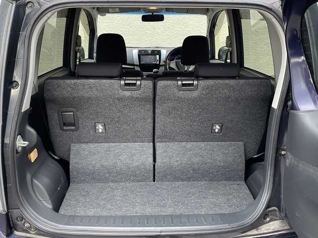 ダイハツ ムーヴ カスタム X 滋賀県 2013(平25)年 7.6万km アーバンナイトブルークリスタルメタリック ワンオーナー/純正メモリナビ/バックカメラ/ウィンカーミラー/プッシュスタート/ETC/AM/FM/CD/DVD/Bluetooth/スペアキー（板キー）/純正アルミ付きサマータイヤ4本/アイドリングストップ/オートライト