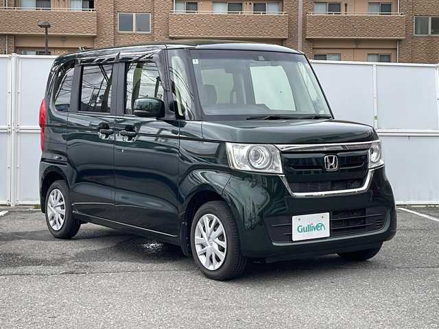 ホンダ Ｎ ＢＯＸ G EX ホンダセンシング 道東・釧路十勝 2018(平30)年 7.7万km ブリティッシュグリーンP 純正ナビ　VXM-184VFi/・フルセグテレビ、DVD、CD、IPOD、USB、BT、ラジオ/ビルトインＥＴＣ/両側パワースライドドア/電動格納ミラー/横滑り防止装置/衝突軽減装置/車線逸脱警報装置/純正フロアマット/ステアリングスイッチ/シートヒーター/社外AW組冬タイヤ積載