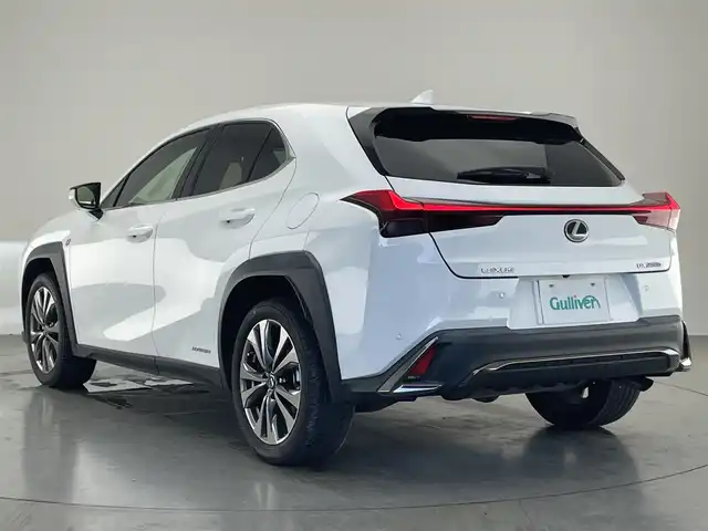 レクサス ＵＸ 250h Fスポーツ 愛知県 2020(令2)年 2.3万km ホワイトノーヴァガラスフレーク 純正ナビＴＶ　ムーンルーフ　三眼ＬＥＤ　禁煙車　ＤＶＤ　全方位カメラ　ワイヤレス充電　赤革　シートヒーター　電動リアゲート　レクサスセーフティ＋　衝突軽減装置　追従クルコン　ＢＳＭ　コーナーセンサー