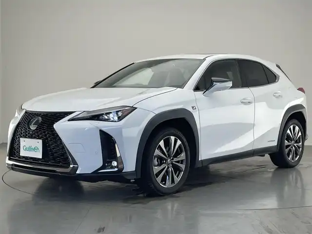 レクサス ＵＸ 250h Fスポーツ 愛知県 2020(令2)年 2.3万km ホワイトノーヴァガラスフレーク 純正ナビＴＶ　ムーンルーフ　三眼ＬＥＤ　禁煙車　ＤＶＤ　全方位カメラ　ワイヤレス充電　赤革　シートヒーター　電動リアゲート　レクサスセーフティ＋　衝突軽減装置　追従クルコン　ＢＳＭ　コーナーセンサー