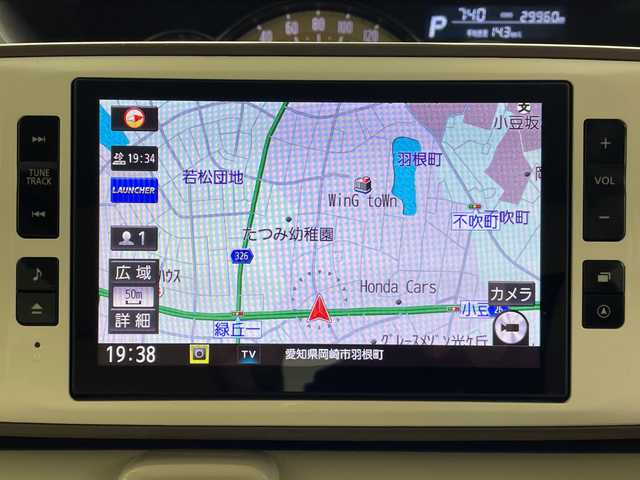 ダイハツ ムーヴ キャンバス G メイクアップ リミテッド　SAⅢ 愛知県 2020(令2)年 3万km パールホワイトⅢ/ナチュラルベージュマイカメタリック 2トーン 純正8型ナビ/・Bluetooth/・CD/DVD/・フルセグテレビ/・SD音楽録音/全方位モニター/両側パワースライドドア/衝突軽減ブレーキ/レーンキープアシスト/オートマチックハイビーム/前方ドライブレコーダー/ETC/LEDヘッドライト/スマートキー