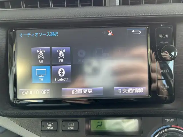 トヨタ アクア S 長崎県 2014(平26)年 16.5万km ライムホワイトパールクリスタルシャイン 純正ナビ/フルセグＴＶ/ＤＶＤ再生/ＥＴＣ/Bluetooth/バックカメラ/ステアリングスイッチ/電格ミラー/スマートキー/プッシュスタート/AAC