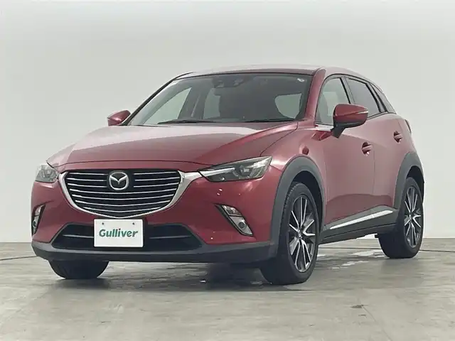 マツダ ＣＸ－３ XD ツーリング Lパッケージ 秋田県 2016(平28)年 12.4万km ソウルレッドプレミアムメタリック 4WD/i-ACTIVSENSE/・スマートシティブレーキサポート/・レーダークルーズコントロール/・誤発進抑制機能/・オートハイビーム/・車線逸脱警報/・ブラインドスポットモニター/純正ナビ/・型番:なし/・AM/FM/CD/DVD/BT/USB/AUX/フルセグTV/・バックカメラ/・前方ドライブレコーダー/・ETC/プッシュスタート/・スマートキー/・スペアキー/革巻きステアリング/・ステアリングスイッチ/・チルト式ステアリング/・パドルシフト/アイドリングストップ/LEDヘッドライト/・オートライト/・フォグランプ/レザーシート/・シートヒーター/ドアバイザー