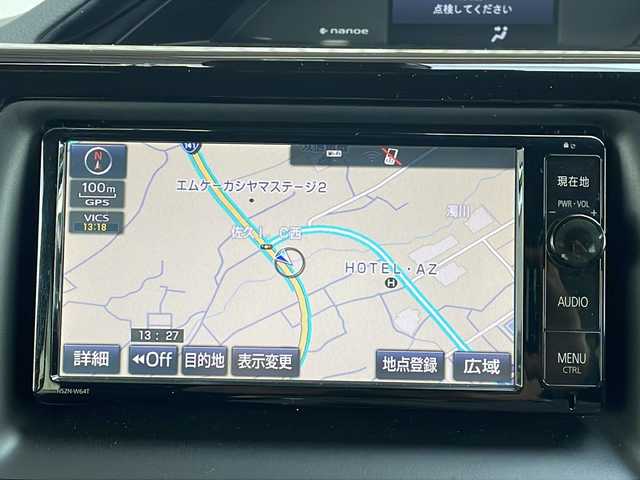 トヨタ エスクァイア Gi 長野県 2018(平30)年 4.6万km ブラック ブラックレザーシート/トヨタセーフティセンス/純正メモリナビ TV/両側パワースライドドア/純正１５インチアルミ/ドライブレコーダー/シートヒーター /純正LEDヘッドライト/クルーズコントロール/レーンキープアシスト/スマートキー