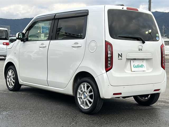 ホンダ Ｎ ＷＧＮ L ホンダセンシング 山梨県 2019(令1)年 4.4万km プラチナホワイトパール ４WD/ホンダセンシング/　・衝突軽減ブレーキ/　・路外逸脱抑制機能/　・アダプティブクルーズコントロール/　・レーンキープアシスト/純正ナビ　/　(CD/DVD/SD/USB/iPod/BT/フルセグ)/バックカメラ　/オートライト/シートヒーター/社外14インチアルミホイール/コーナーセンサー/スマートキー/ビルトインETC