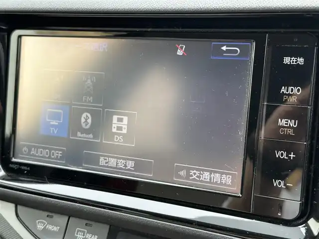 トヨタ アクア S 群馬県 2015(平27)年 8.9万km ディープアメジストマイカメタリック 登録時走行距離89095km/ワンオーナー/純正SDナビ/　【DVD/Bluetooth/CD/AM/FM】/フルセグTV/バックカメラ/ステアリングスイッチ/オートライト/プッシュスタート/スマートキー/ビルトインETC/電動格納ミラー/純正フロアマット/ドアバイザー/新車保証書/整備記録簿/取扱説明書