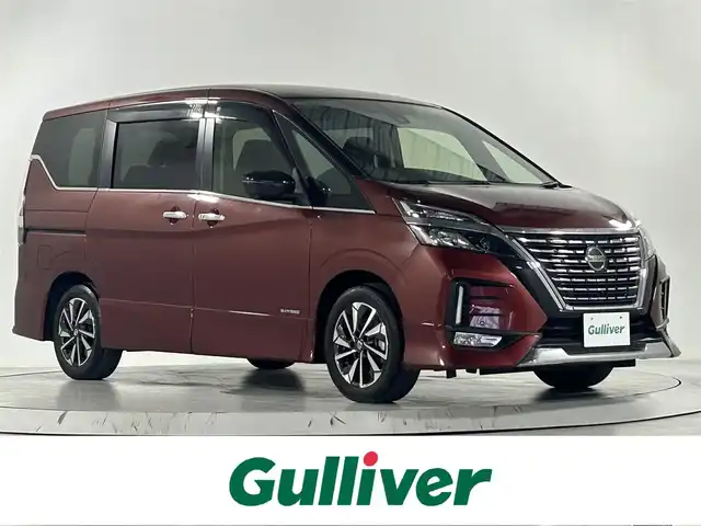 日産 セレナ ハイウェイスター V 佐賀県 2022(令4)年 1.7万km マルーンレッド 純正9インチディーラーオプションナビ/アラウンドビューモニター/バックモニター/デジタルインナーミラー/ブラインドスポットモニター/プロパイロット/両側パワースライドドア/左側ハンズフリースライドドア/電動パーキングブレーキ/アイドリングストップ/ETC/ステアリングスイッチ/純正フロアマット/純正ドアバイザー/純正15インチアルミホイール