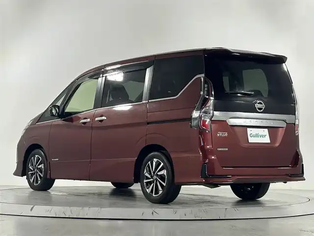 日産 セレナ ハイウェイスター V 佐賀県 2022(令4)年 1.7万km マルーンレッド 純正9インチディーラーオプションナビ/アラウンドビューモニター/バックモニター/デジタルインナーミラー/ブラインドスポットモニター/プロパイロット/両側パワースライドドア/左側ハンズフリースライドドア/電動パーキングブレーキ/アイドリングストップ/ETC/ステアリングスイッチ/純正フロアマット/純正ドアバイザー/純正15インチアルミホイール