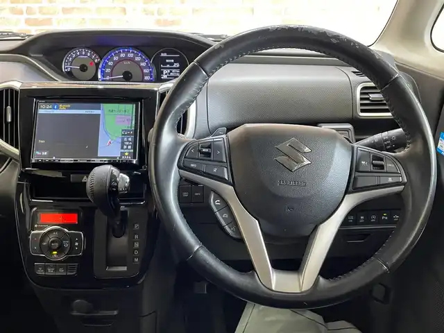 スズキ ソリオ バンディット HV MV 岩手県 2019(令1)年 6.6万km クラレットレッドメタリック/ブラック2トーンルーフ ４WD/全方位カメラ　/両側パワースライドドア/パドルシフト/シートヒーター/クルーズコントロール/レーンアシスト/コーナーセンサー/デュアルカメラブレーキサポート/純正ナビ（CD DVD Bluetooth USB AM FM フルセグ）/ドライブレコーダー/ETC/横滑り防止装置/LEDヘッドライト/ステアリングスイッチ/ロールサンシェード/シートバックテーブル/フォグランプ