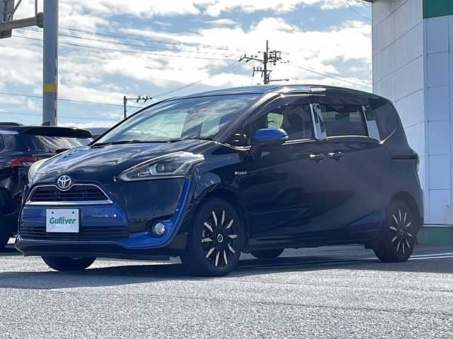 トヨタ シエンタ ハイブリッド X 徳島県 2016(平28)年 6.1万km ブラックマイカ 7.7型社外SDナビ　MAX775W/（BT/フルセグ/DISC）/バックカメラ/LEDヘッドライト/SMACK15インチアルミホイール/片側電動スライドドア/D/N席シートヒーター/ドライブレコーダー/リモコンキー/スペアキー/オートライト/ダブルエアバック/盗難防止装置/取扱説明書/新車時保証書
