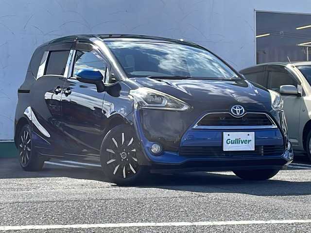 トヨタ シエンタ ハイブリッド X 徳島県 2016(平28)年 6.1万km ブラックマイカ 7.7型社外SDナビ　MAX775W/（BT/フルセグ/DISC）/バックカメラ/LEDヘッドライト/SMACK15インチアルミホイール/片側電動スライドドア/D/N席シートヒーター/ドライブレコーダー/リモコンキー/スペアキー/オートライト/ダブルエアバック/盗難防止装置/取扱説明書/新車時保証書