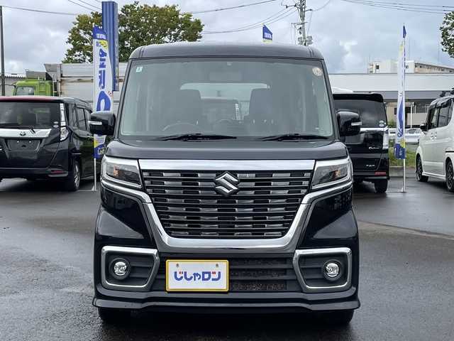 スズキ スペーシア カスタム HYBRID GS 宮城県 2018(平30)年 13.7万km ブルーイッシュブラックパール3 (株)IDOMが運営する【じしゃロン仙台店】の自社ローン専用車両になりますこちらは現金またはオートローンご利用時の価格です。自社ローンご希望の方は別途その旨お申付け下さい/パワースライドドア/Bluetooth/ETC/バックカメラ/シートヒーター/スマートキー