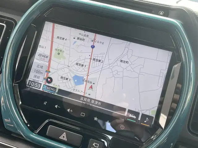 スズキ ハスラー HYBRID X 滋賀県 2020(令2)年 3.3万km オフブルーM 禁煙車/純正9型ナビ【CD/DVD/フルセグ/Bluetooth】/全方位カメラ/コーナーセンサー/D/N席シートヒーター/前後ドラレコ/スマートキー/スペアキー/ステアリングスイッチ/オートライト/LEDヘッドライト