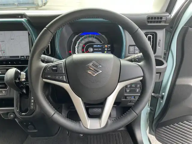 スズキ ハスラー HYBRID X 滋賀県 2020(令2)年 3.3万km オフブルーM 禁煙車/純正9型ナビ【CD/DVD/フルセグ/Bluetooth】/全方位カメラ/コーナーセンサー/D/N席シートヒーター/前後ドラレコ/スマートキー/スペアキー/ステアリングスイッチ/オートライト/LEDヘッドライト