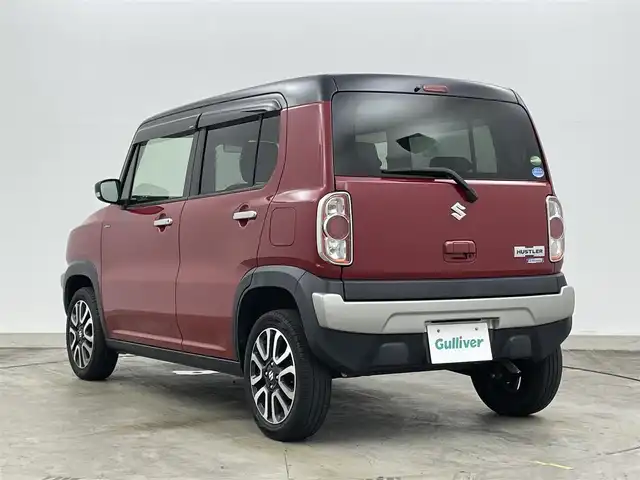 スズキ ハスラー Jスタイル Ⅱ 岡山県 2016(平28)年 6.5万km フェニックスレッドパール/ブルーイッシュブラックパール ナビ　/Bluetooth/前席シートヒーター　/衝突軽減ブレーキシステム/オートハイビーム　/オートライト　/ハーフレザーシート　/スマートキー　/オートエアコン　/ビルトインＥＴＣ　/レーンアシスト　/アイドリングストップ/ISOFIX/ステアリングスイッチ/純正ドアバイザー