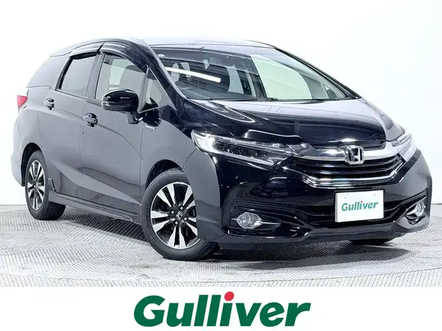 ホンダ シャトル ハイブリッド X 大阪府 2015(平27)年 4.2万km クリスタルブラックパール 純正ナビTV バックカメラ ハーフレザーシート クルーズコントロール 衝突軽減ブレーキ スマートキー プッシュスタート オートライト LEDヘッドライト ETC