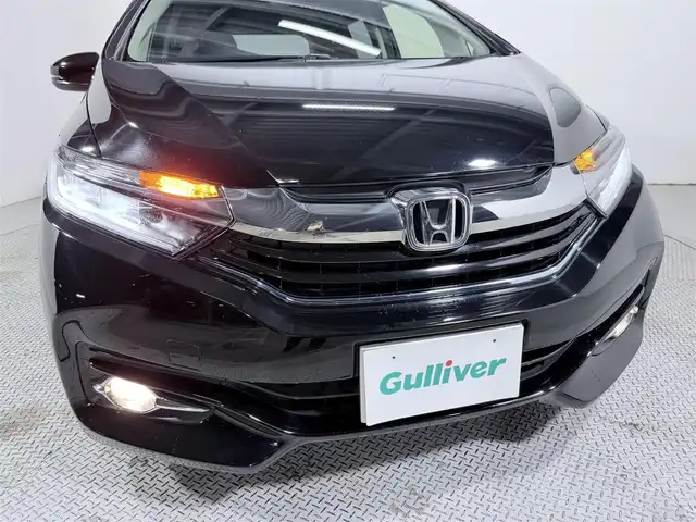 ホンダ シャトル ハイブリッド X 大阪府 2015(平27)年 4.2万km クリスタルブラックパール 純正ナビTV バックカメラ ハーフレザーシート クルーズコントロール 衝突軽減ブレーキ スマートキー プッシュスタート オートライト LEDヘッドライト ETC